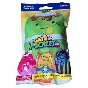 Cats vs Pickles Gold Wave Bean Bag Plush Blind Mystery Pack – UNOPENED 4” Plush